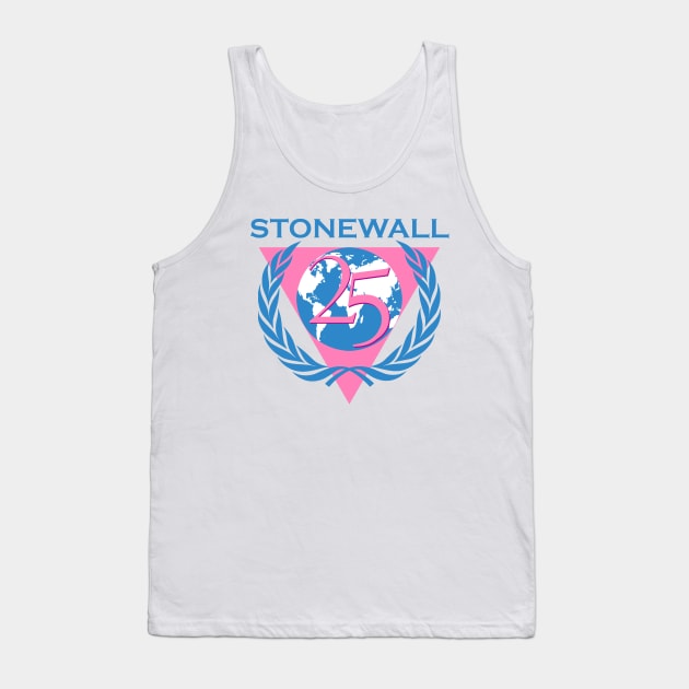 Stonewall 25 Vintage Retro NYC New York Gay LGBT Tank Top by WearingPride